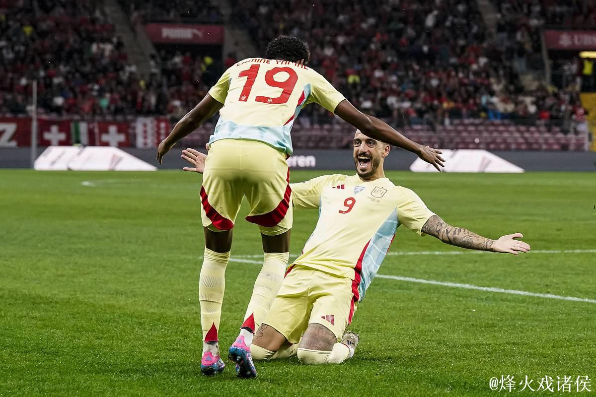 欧国联-何塞卢快速破门法比安梅开二度 10人西班牙4-1战胜瑞士